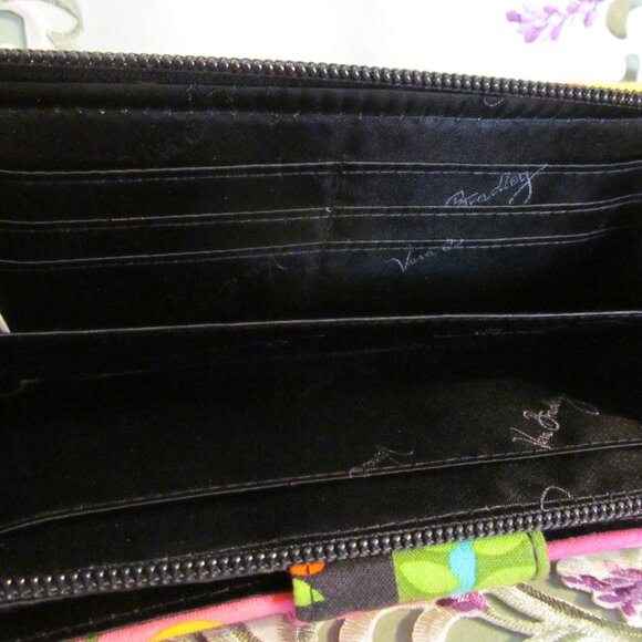 Vera Bradley Turnlock Wallet Zip Around ~ Va Va Bloom Retired Pattern - Picture 13 of 15